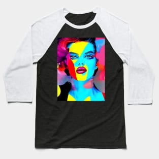 Pop Art Fashion Model Baseball T-Shirt